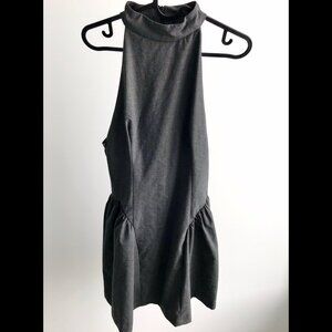 Zara Gray Halter Dress